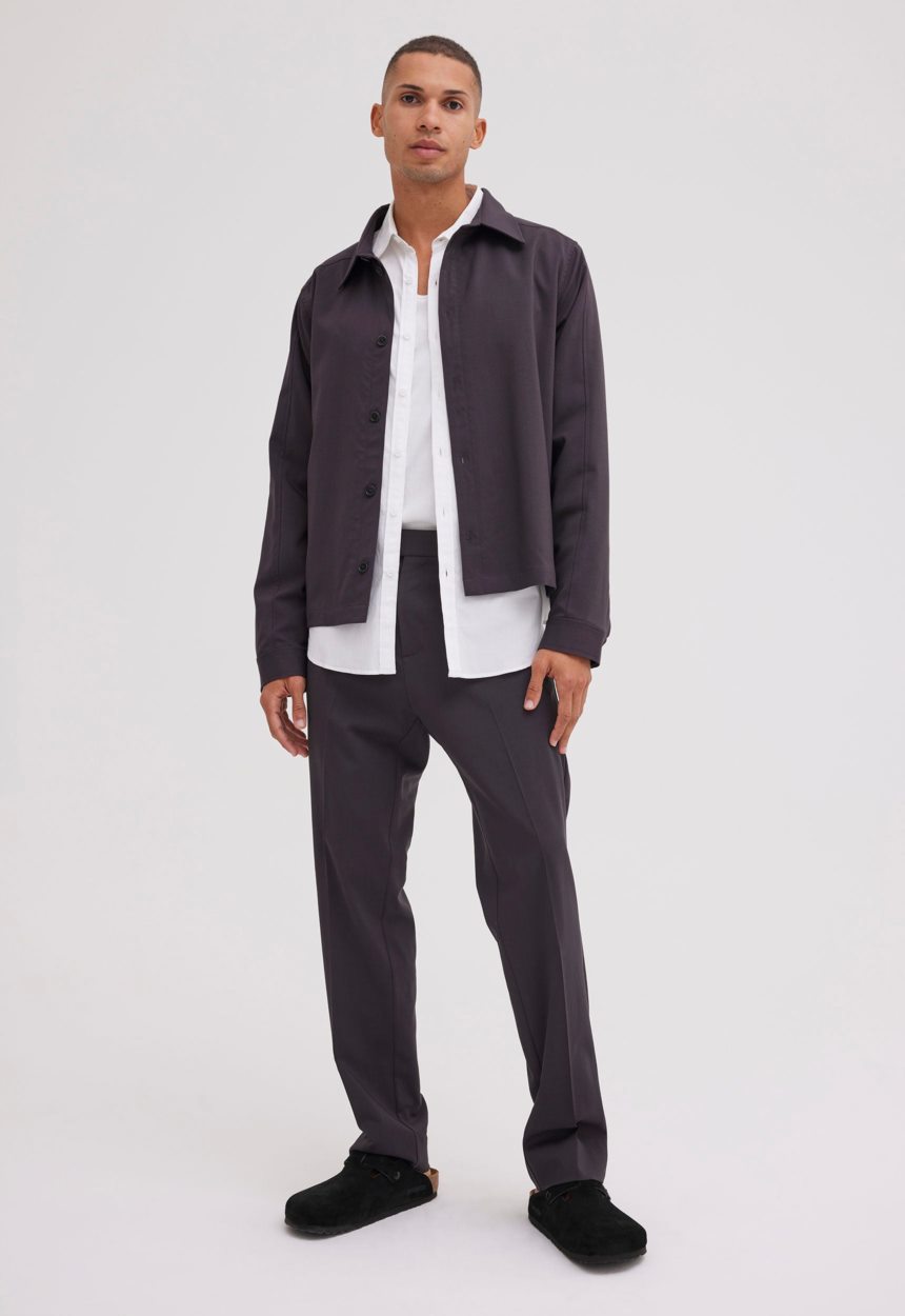 Jac + Jack Divvy Merino Wool Jacket - Muse Charcoal